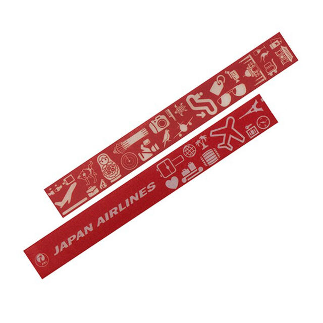 JAL(日本航空)(ジャル(ニホンコウクウ))の【美品】JAL マスキングテープ 3個セット インテリア/住まい/日用品の文房具(テープ/マスキングテープ)の商品写真
