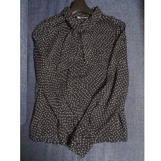 ザラ(ZARA)のZARA ドット柄ブラウス(シャツ/ブラウス(長袖/七分))