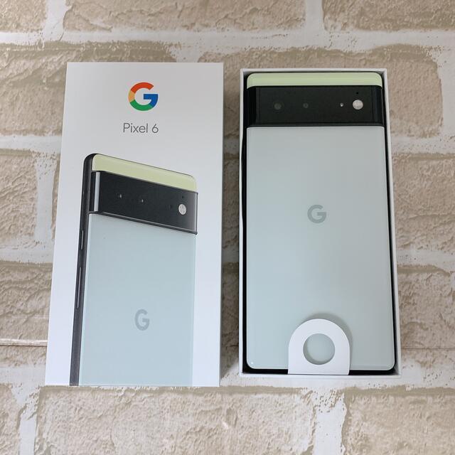 Google Pixel 6 Sorta Seafoam 128GBスマートフォン本体