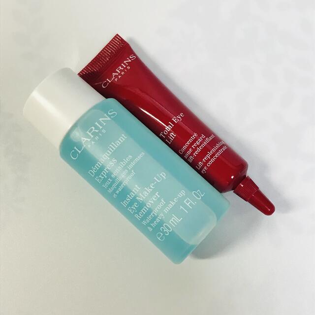 CLARINS(クラランス)のCLARINS クラランス　ホリデーキット ポーチ&サンプルセット コスメ/美容のキット/セット(サンプル/トライアルキット)の商品写真