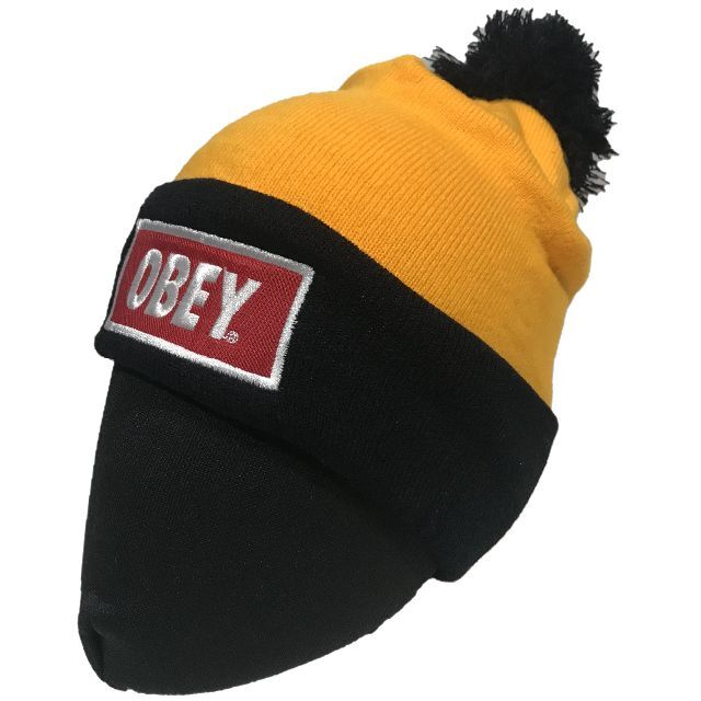 OBEY(オベイ)のOBEY オベイ ボンボン ワッチニットキャップ メンズの帽子(ニット帽/ビーニー)の商品写真