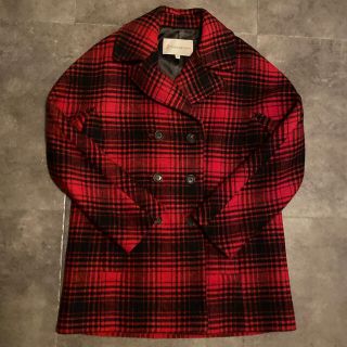 ポール&ジョーシスター(PAUL & JOE SISTER)の美品 Paul & JOE sisterチェックコート(ピーコート)