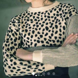 アメリヴィンテージ(Ameri VINTAGE)のAMERI DALMATIAN KNIT アメリ ダルメシアン ニット(ニット/セーター)