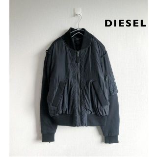 ディーゼル(DIESEL)の212301 MA-1 ジャケット　ブルゾン　フェザーダウン　黒　ジャンパー(ブルゾン)