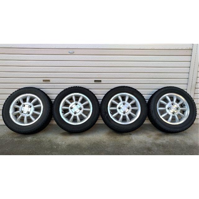 ラパン HE21S スタッドレスタイヤホイール4本セット 155/65R13