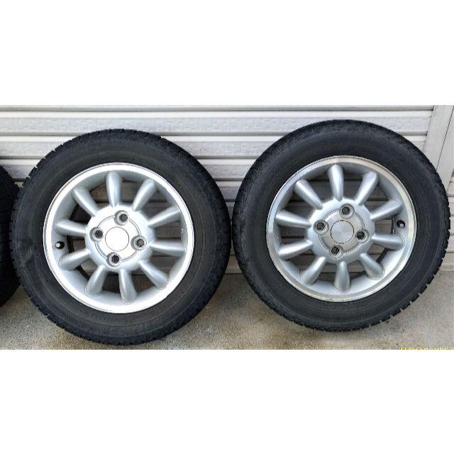 ラパン HE21S スタッドレスタイヤホイール4本セット 155/65R13 2