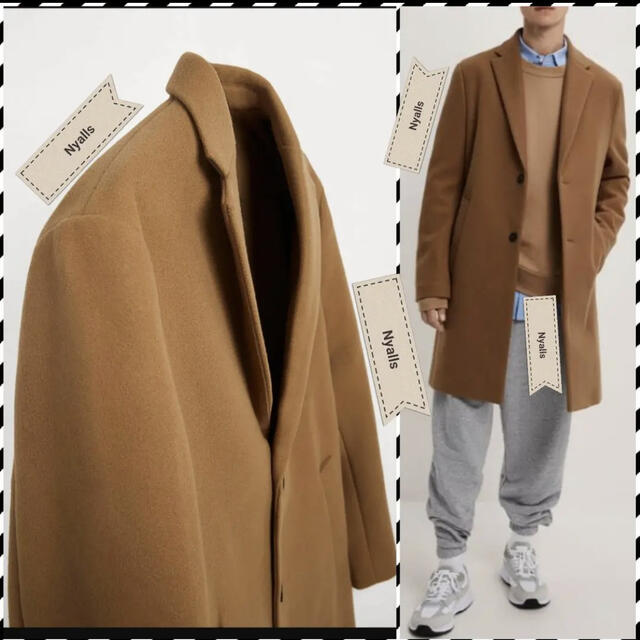 新品★タグ付き★シンセティックウール★コンフォートフィット★オーバーコート