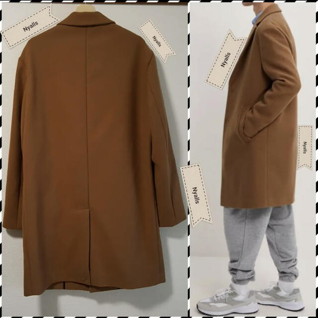 ZARA(ザラ)の新品★タグ付き★シンセティックウール★コンフォートフィット★オーバーコート メンズのジャケット/アウター(チェスターコート)の商品写真