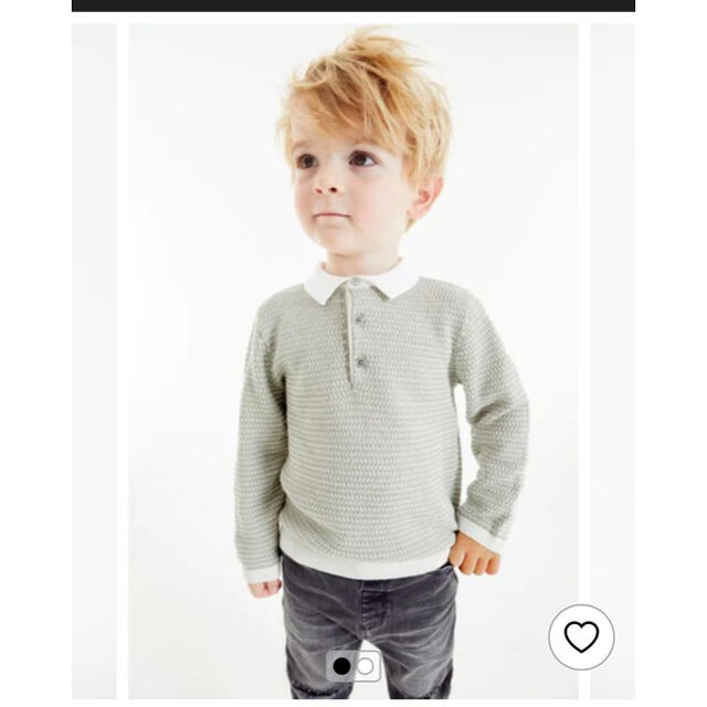 NEXT(ネクスト)のnext テクスチャードニット　長袖 キッズ/ベビー/マタニティのキッズ服男の子用(90cm~)(ニット)の商品写真