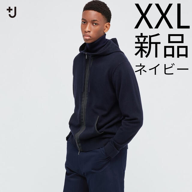 新品人気+J カシミヤブレンドパーカ XXL ネイビー ユニクロ UNIQLO | フリマアプリ ラクマ
