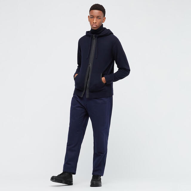 UNIQLO - 新品人気+J カシミヤブレンドパーカ XXL ネイビー ユニクロ