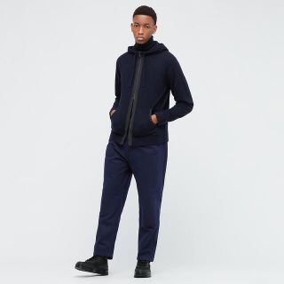 新品人気+J カシミヤブレンドパーカ XXL ネイビー ユニクロ UNIQLO