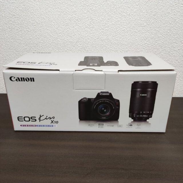 EOS Kiss X10 ダブルズームキット ブラック　Canon　新品未開封