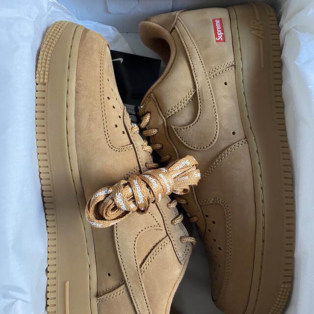 Supreme Nike Air Force 1 Low Flax Wheatスニーカー