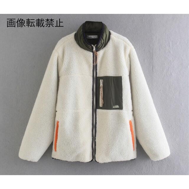 ZARA - 11月新作6778◆ボア パーカー ニットコート