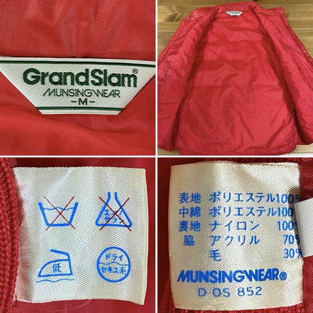 MUNSINGWEAR マンシングウェア 中綿ベスト 刺繍ロゴ 切り替え 7