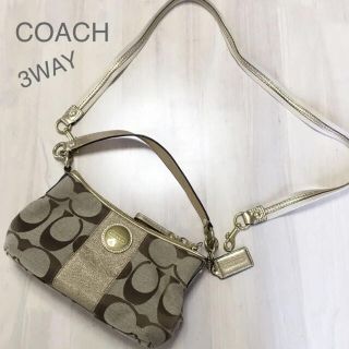 コーチ(COACH)の美品✨COACHコーチ❤️3WAYバッグ(ショルダーバッグ)