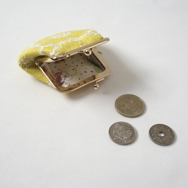 mina perhonen(ミナペルホネン)の小銭入れ◎がま口 ハンドメイドのファッション小物(財布)の商品写真