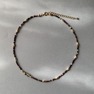⭐︎original beads necklace117 ダルメシアンジャスパー(ネックレス)