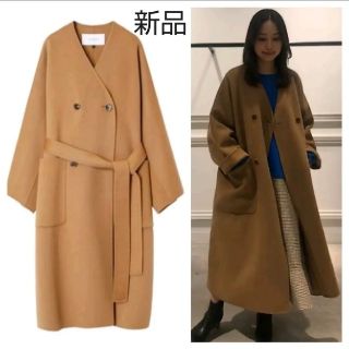 ルシェルブルー(LE CIEL BLEU)の新品 Double Faced Big Pocket Coat(ロングコート)