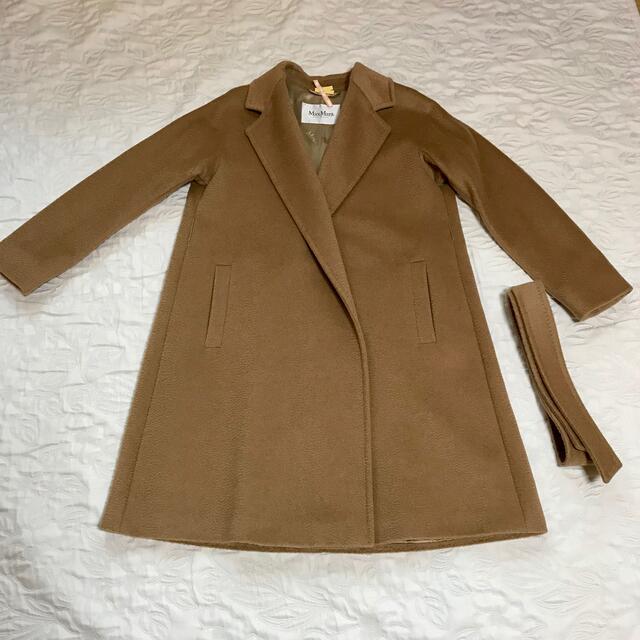 マックスマーラ MaxMara キャメル100% ガウンタイプロングコート