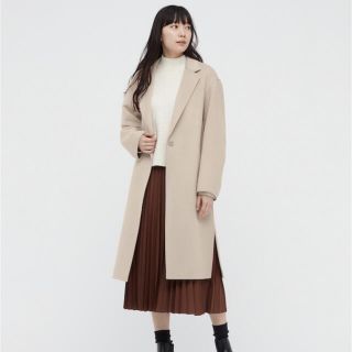 ユニクロ(UNIQLO)のダブルフェイスチェスターロングコート(ロングコート)