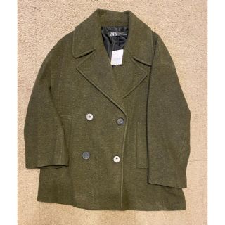 ザラ(ZARA)の新品タグ付き　ZARA ザラ　ウール混コート　ジャケット(ロングコート)