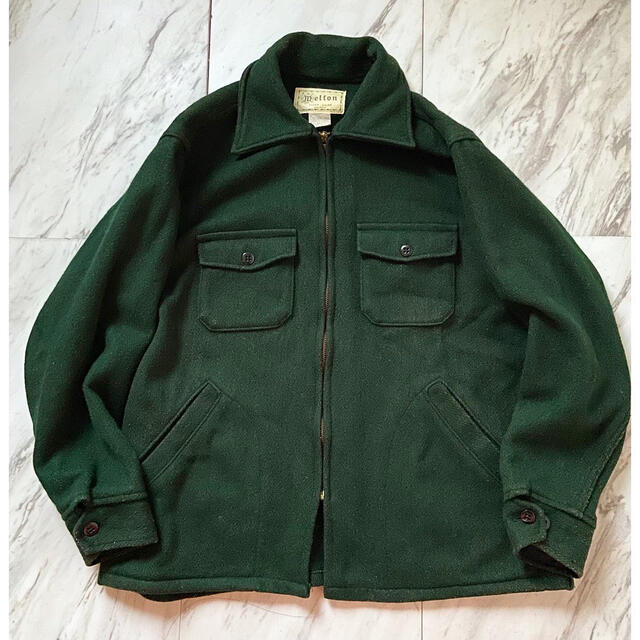 vintage 70s melton マッキーノ 緑 cpo ウールジャケットのサムネイル