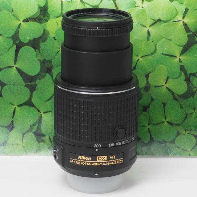 【美品】ニコン55-200mm VRII⭐️望遠レンズ 運動会で大活躍 フード付