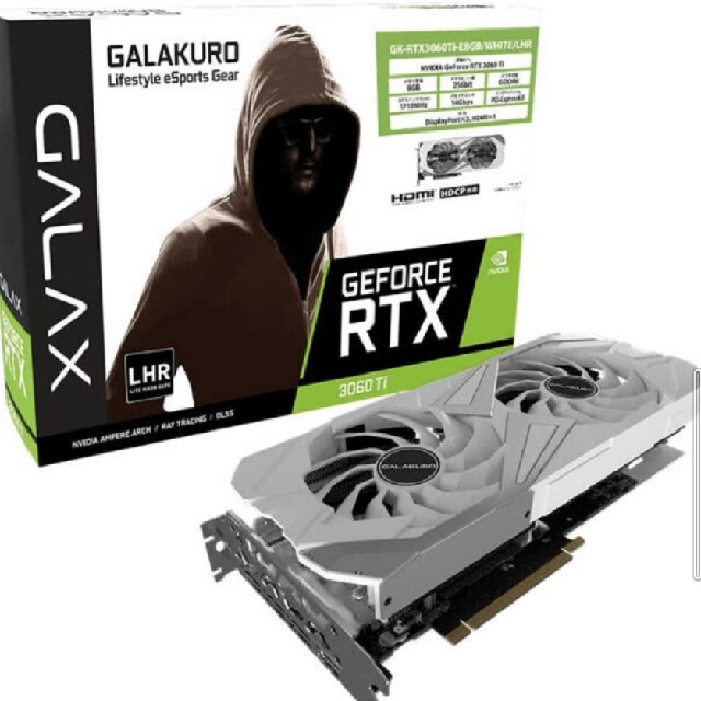 玄人志向 RTX3060Ti GK-RTX3060Ti-E8GB　新品未開封PCパーツ