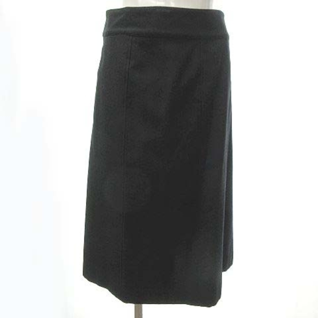 MARGARET HOWELL(マーガレットハウエル)のマーガレットハウエル 美品 ロング スカート ウール 黒 2 レディースのスカート(ロングスカート)の商品写真