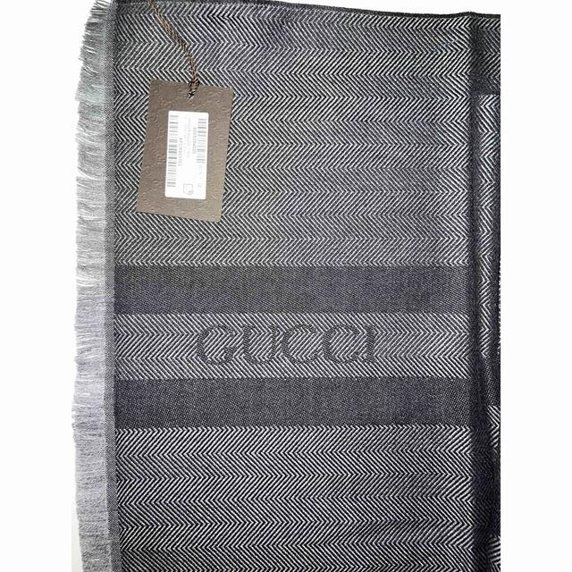 Gucci(グッチ)の【最終値下げ】GUCCI ウール100%グレー　マフラー メンズのファッション小物(マフラー)の商品写真