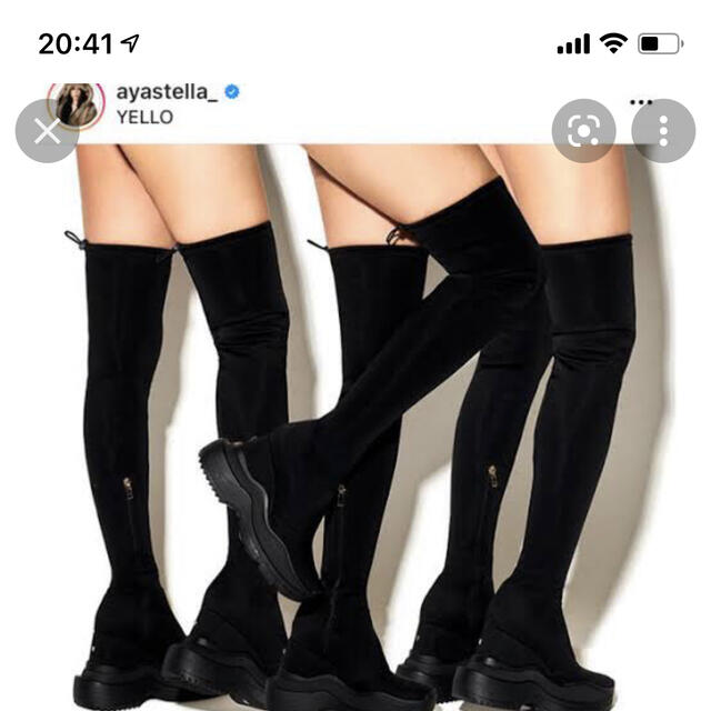 YELLO BOOTS  イエロブーツ　新品　ロングブーツ　ニーハイブーツ