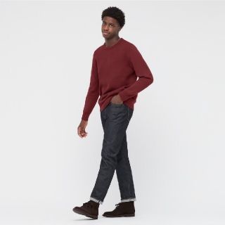 ユニクロ(UNIQLO)のUNIQLO　ウォッシャブルストレッチミラノリブクルーネックセーター　(ニット/セーター)