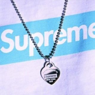 シュプリーム(Supreme)のSupreme Tiffany Heart Tag Pendant ステッカー付(ネックレス)