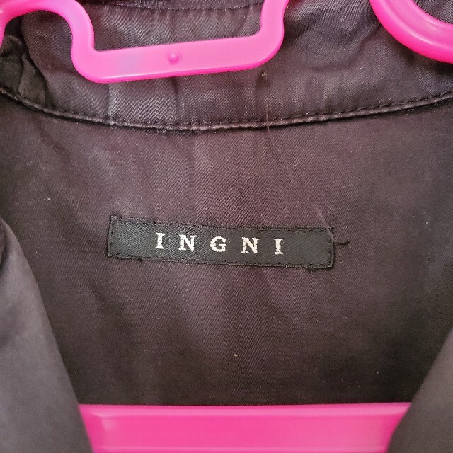 INGNI(イング)のトレンチコート【INGNI】黒 ブラック レディースのジャケット/アウター(トレンチコート)の商品写真