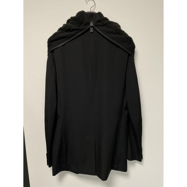 Yohji Yamamoto(ヨウジヤマモト)の【未使用品】21AW ヨウジヤマモトW/G BOA HOODED JACKET メンズのジャケット/アウター(テーラードジャケット)の商品写真