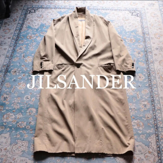 JILSANDER+ ドレープ ロングガウンコート