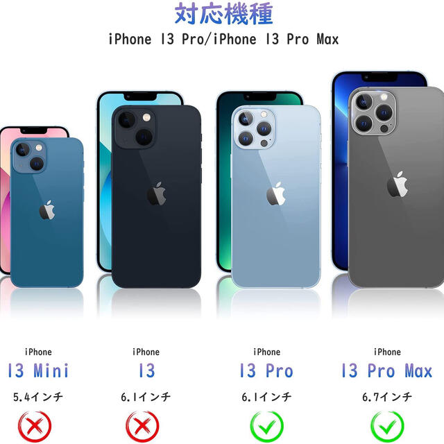 iPhone13Pro/13ProMax用　1枚　カメラレンズガラスフィルム スマホ/家電/カメラのスマホアクセサリー(保護フィルム)の商品写真