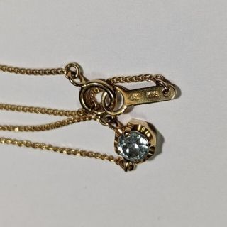 ヨンドシー(4℃)の4℃　ネックレス　アクアマリン 18K(ネックレス)