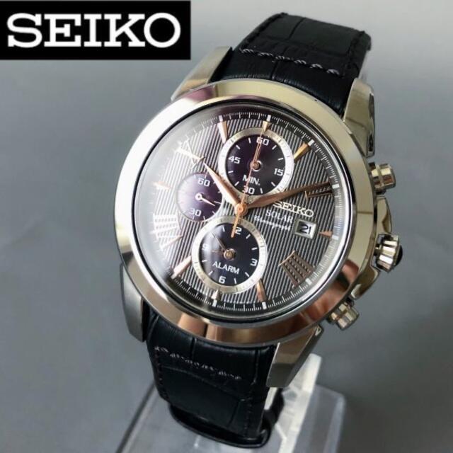 【新品】セイコー SEIKO ソーラー サファイアクリスタル メンズ腕時計