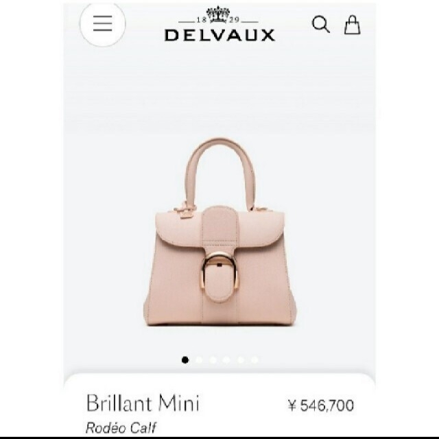 Hermes(エルメス)のクーポン中特別価格♪【DELVAUX】Brilliant Mini NUDE♪ レディースのバッグ(ハンドバッグ)の商品写真