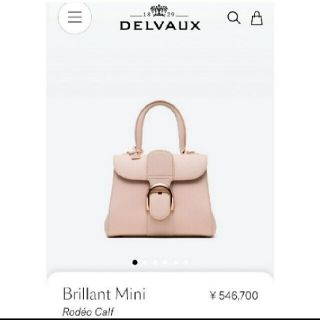 エルメス(Hermes)のクーポン中特別価格♪【DELVAUX】Brilliant Mini NUDE♪(ハンドバッグ)