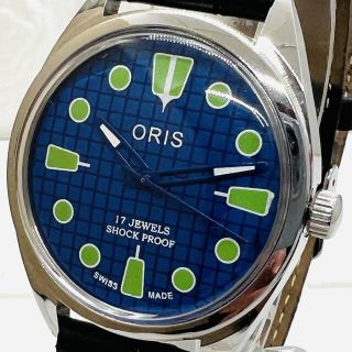 オリス(ORIS)の【安心匿名配送】オリス ORIS 機械式手巻き メンズ 腕時計 ブルー(腕時計(アナログ))