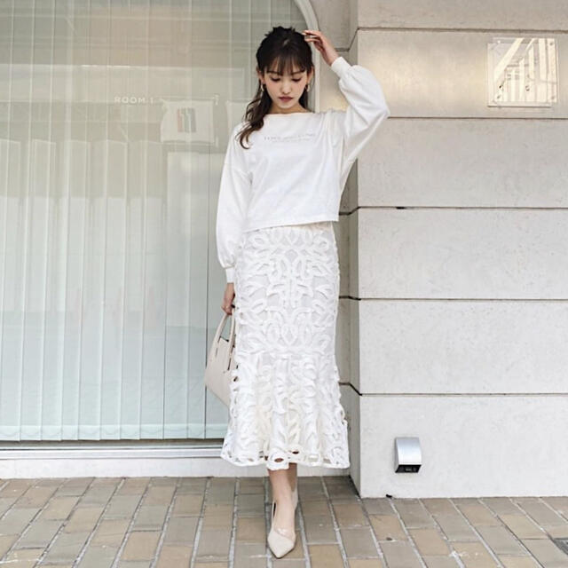 rienda(リエンダ)の定価¥10,978 rienda♡Lace Marmaid J/W SKIRT レディースのスカート(ロングスカート)の商品写真