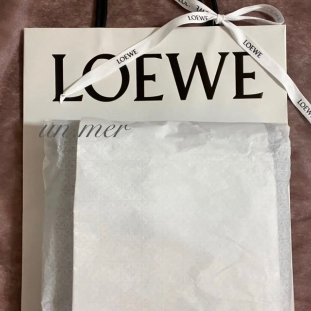 LOEWE(ロエベ)の国内完売☆LOEWE☆人気！モヘアスカーフ　レザーエンブレム　ブラック レディースのファッション小物(マフラー/ショール)の商品写真