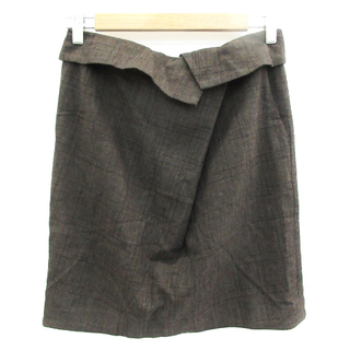 デプレ(DES PRES)のデプレ DES PRES トゥモローランド スカート 台形 ひざ丈 チェック柄(ひざ丈スカート)