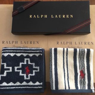 ラルフローレン(Ralph Lauren)の2枚⭐︎タオルハンカチ⭐︎ラルフローレン 新品 ギフト(ハンカチ/ポケットチーフ)