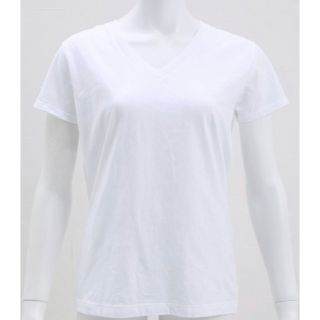 ヘインズ(Hanes)の新品　ヘインズ　Hanes Japan Fit for HER VネックMサイズ(Tシャツ(半袖/袖なし))