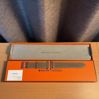 エルメス(Hermes)の超希少エトゥープ　HERMES Apple Watch レザーストラップ(レザーベルト)